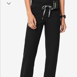 FIGS Black Livingston Scrub Pants - XS regular
